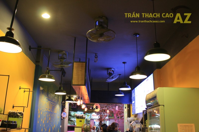 Trần thạch cao cho quán trà Đài Loan 26, Thái Hà, Đống Đa