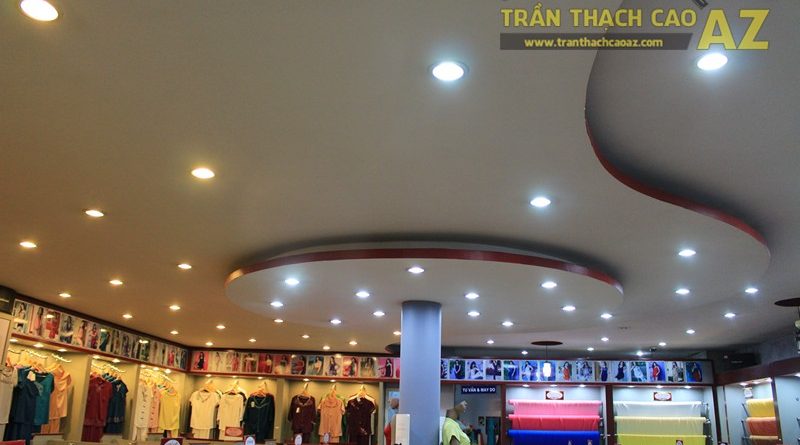 Tạo hình trần thạch cao với các khối hình lượn sóng ấn tượng của Thái Tuấn, 72 phố Huế