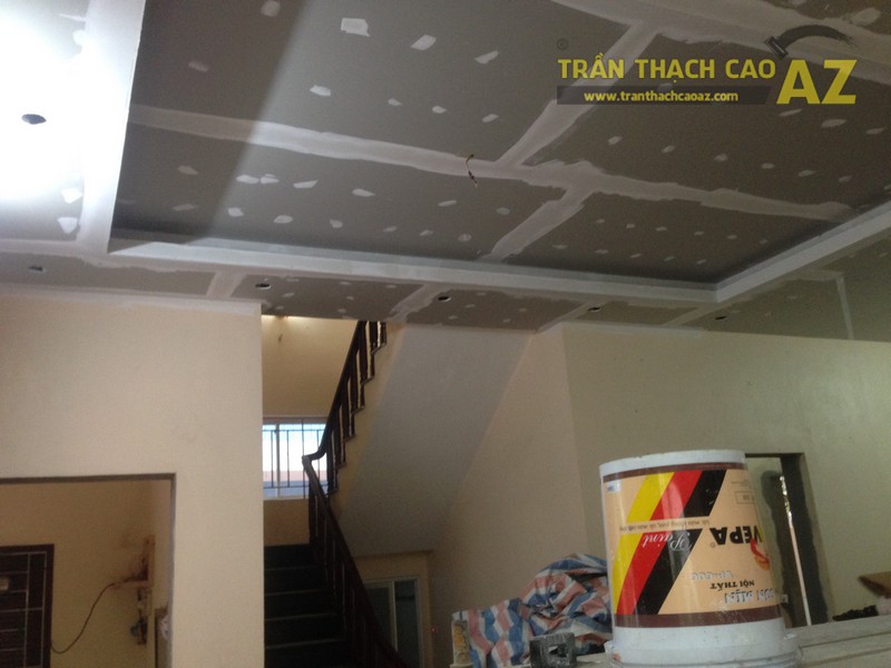 Hoàn thiện 75m2 trần thạch cao đẹp cho nhà chị Dung tại Phú Diễn, Hà Nội