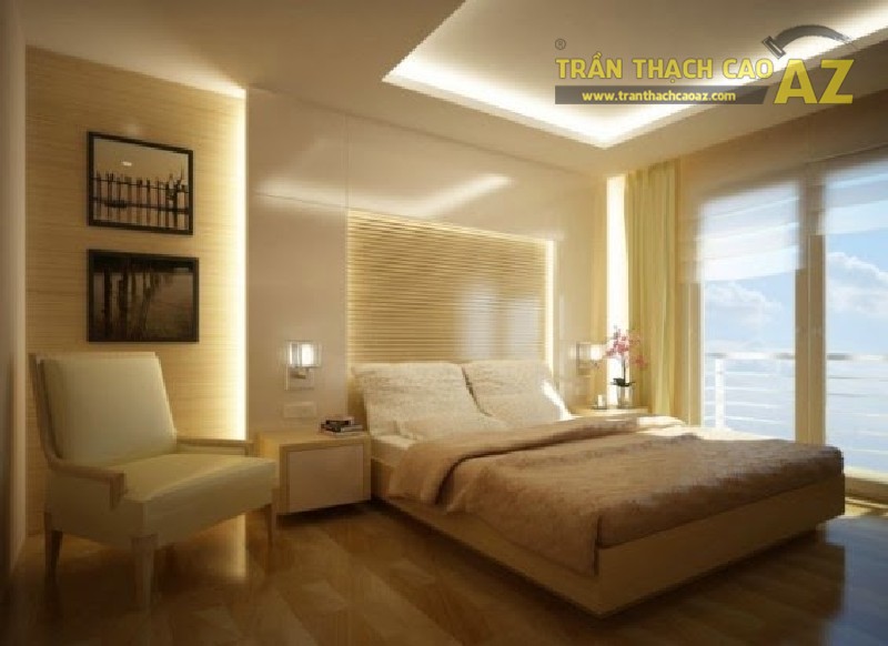 10 ý tưởng thiết kế trần thạch cao giật cấp cho phòng ngủ đẹp mĩ mãn 