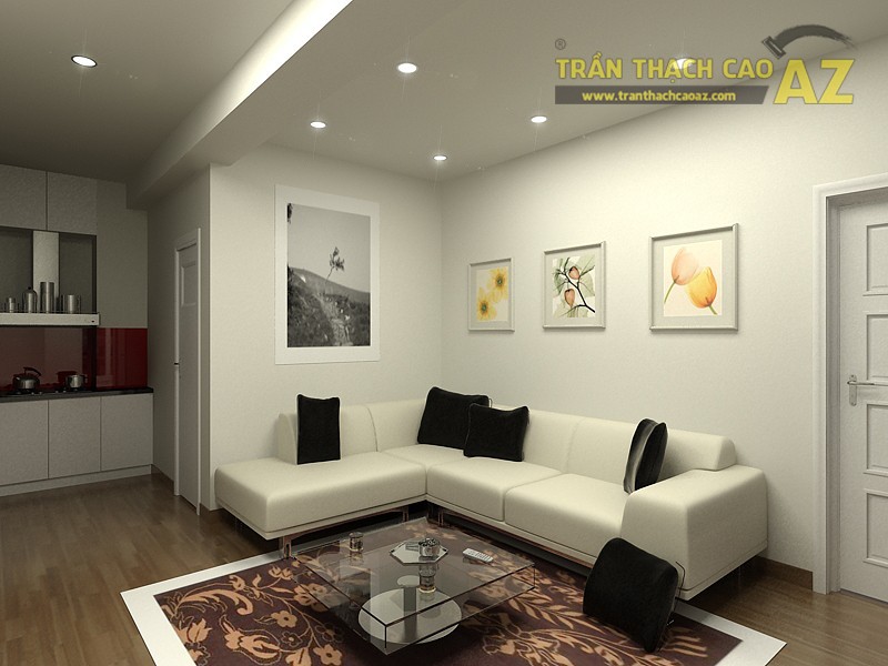 10 mẫu trần thạch cao tuyệt đẹp cho phòng khách chung cư