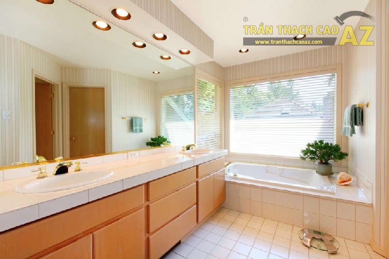 Làm trần thạch cao chịu nước cho phòng tắm là sự lựa chọn tuyệt vời