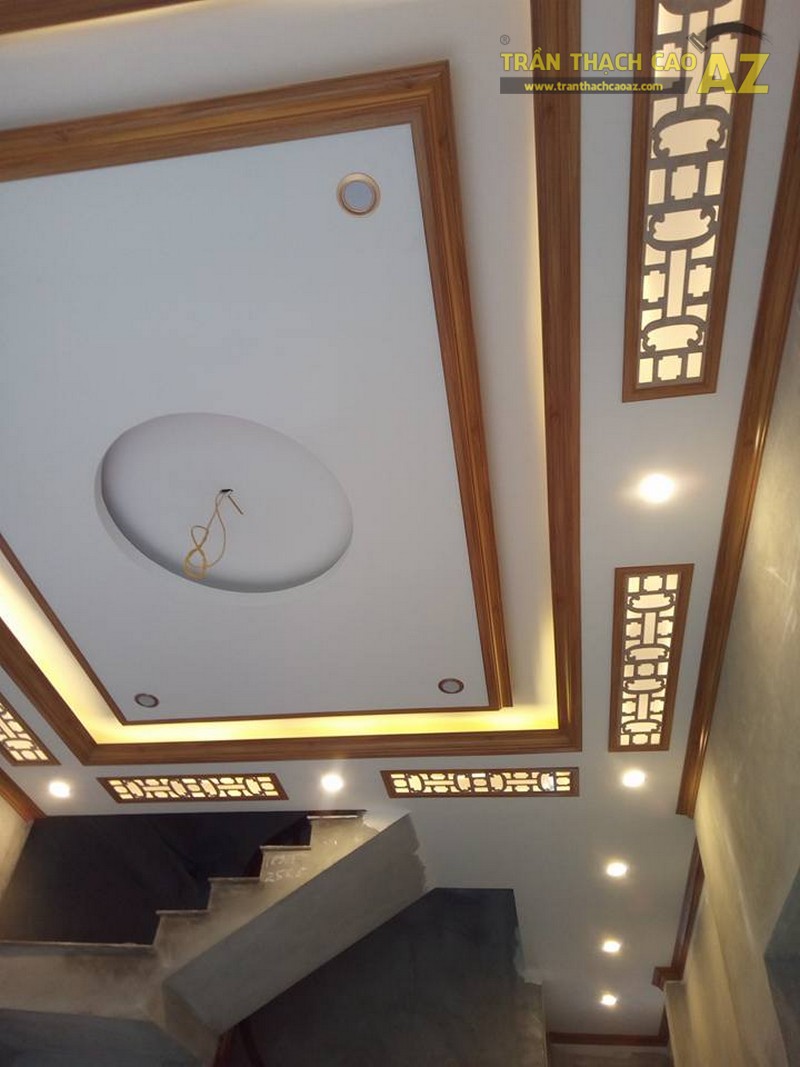 Hoàn thiện thi công trần thạch cao cho nhà anh Xuân tại Liêm Thuận, Thanh Liêm, Hà Nam