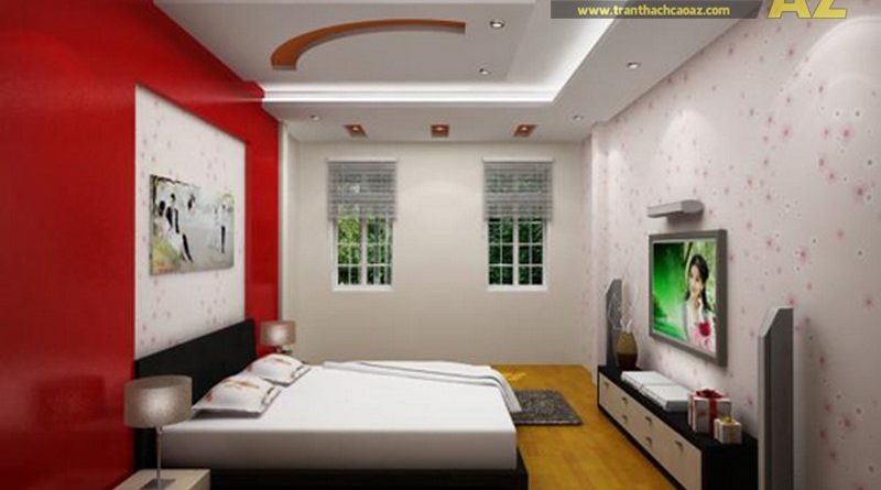 Làm trần thạch cao cho phòng ngủ nhỏ trở nên sang trọng