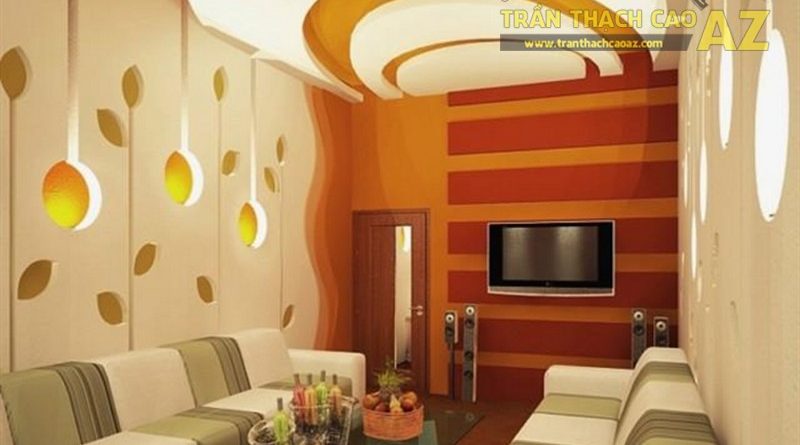 Mẫu trần thạch cao quán Karaoke của đơn vị AZ thiết kế, thi công