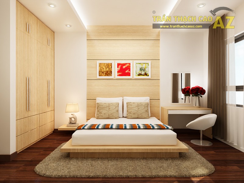 10 mẫu trần thạch cao đơn giản cho phòng ngủ đẹp lung linh