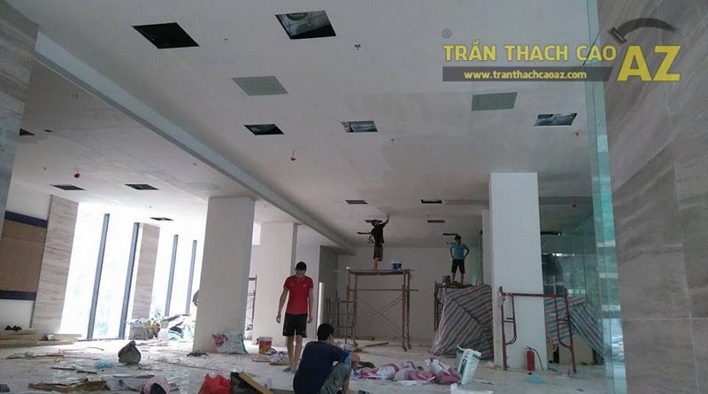 Thi công trần thạch cao văn phòng cho công ty anh Phúc, Ngõ 54 Nguyễn Chí Thanh, Đống Đa, Hà Nội -02