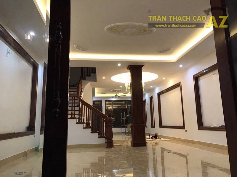 Thi công trần thạch cao cho Khách sạn Hoàng Gia, Long Biên, Hà Nội
