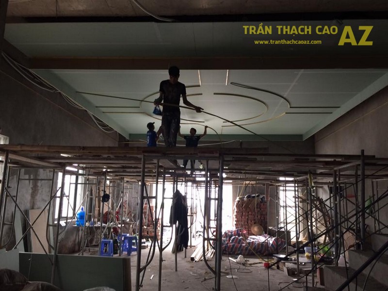 Thi công trần thạch cao tại Vincom, Lê Thánh Tông, Hải Phòng