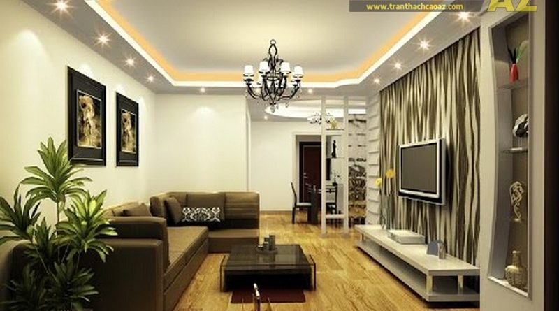 15 mẫu trần thạch cao phòng khách sang chảnh "oanh tạc" 2019 - 02