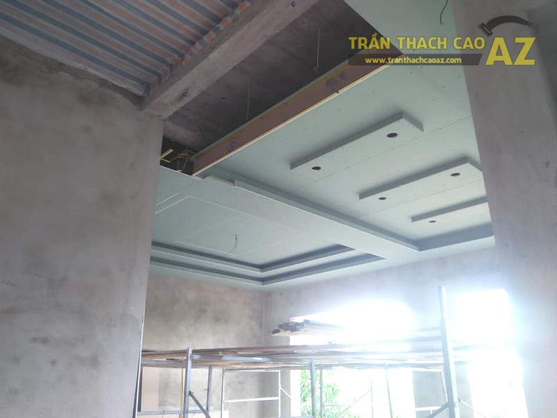 Thi công trần thạch cao nhà cấp 4 hiện đại tại Thanh Liêm, Hà Nam - 02
