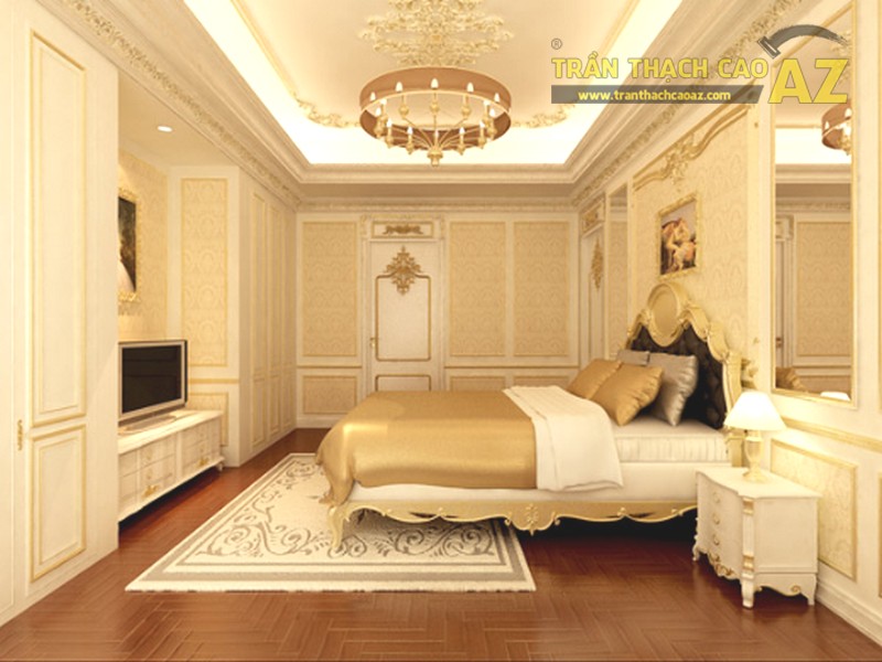 Trần thạch cao có thẻ rẻ hơn trần nhôm, trần gỗ nhưng vẻ đẹp thì sang trọng hơn hẳn