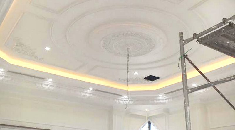 Trần thạch cao chung cư đẹp được thi công bởi AZ tại nhà anh Kiện, Hà Đông, Hà Nội - 05